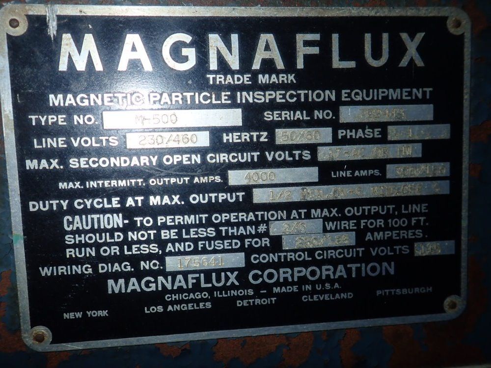 Magnaflux Magnetic Particle Inspection