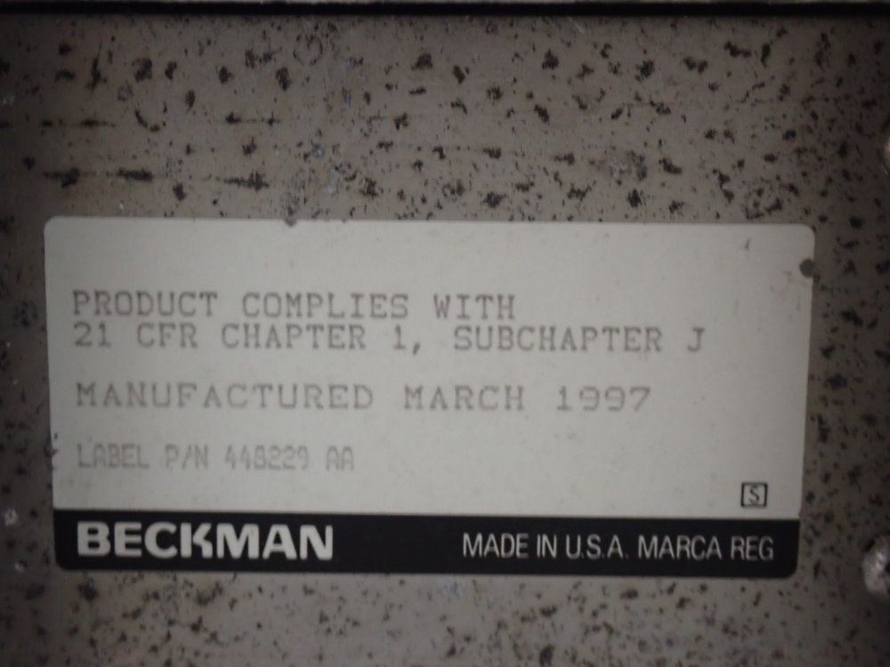 Beckman Coulter Chemical Analyzer