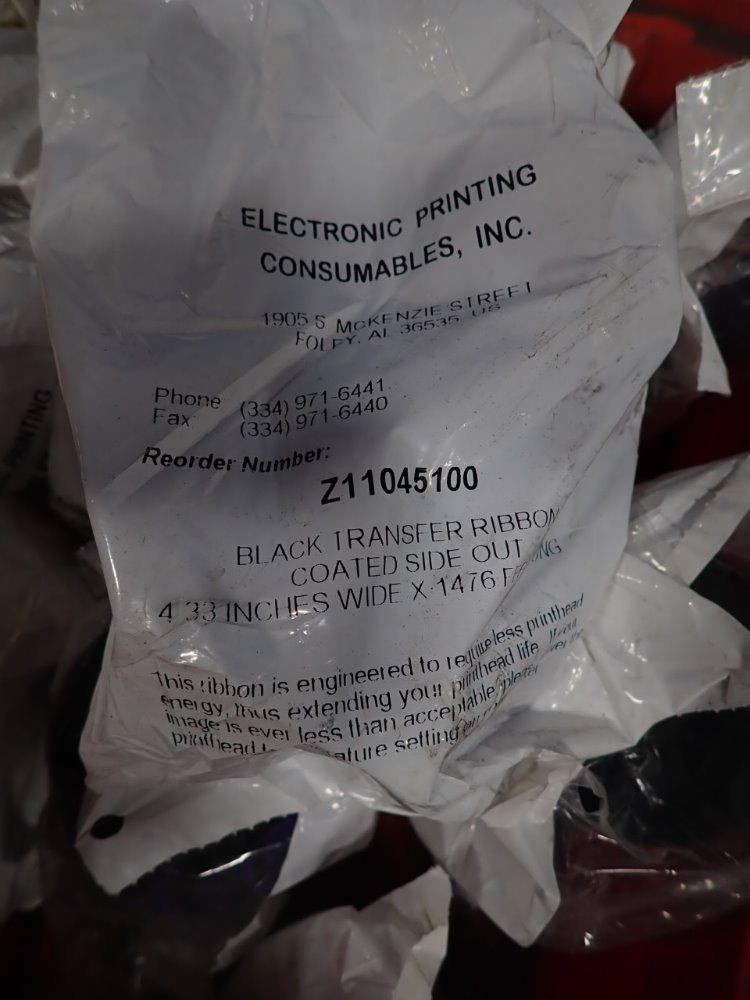 Electric Printing Consumables Black Transfer Ribbons