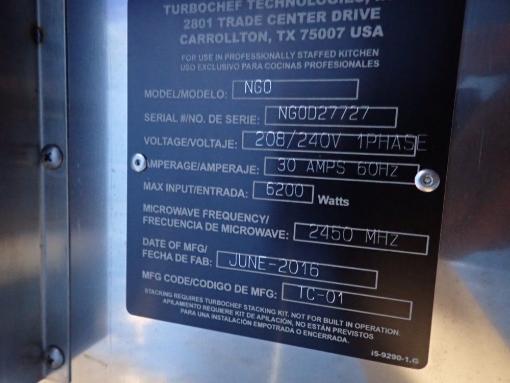 Turbochef Technologies Ngo Oven - Ngo