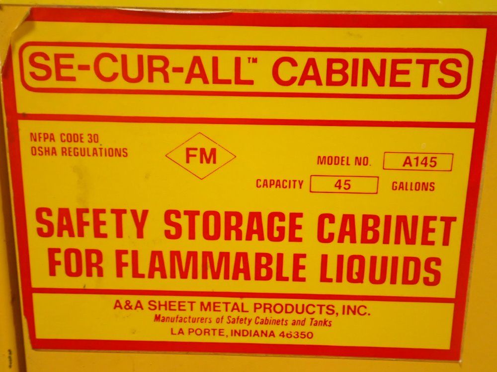Se-cur-all Flammable Liquid Cabinet