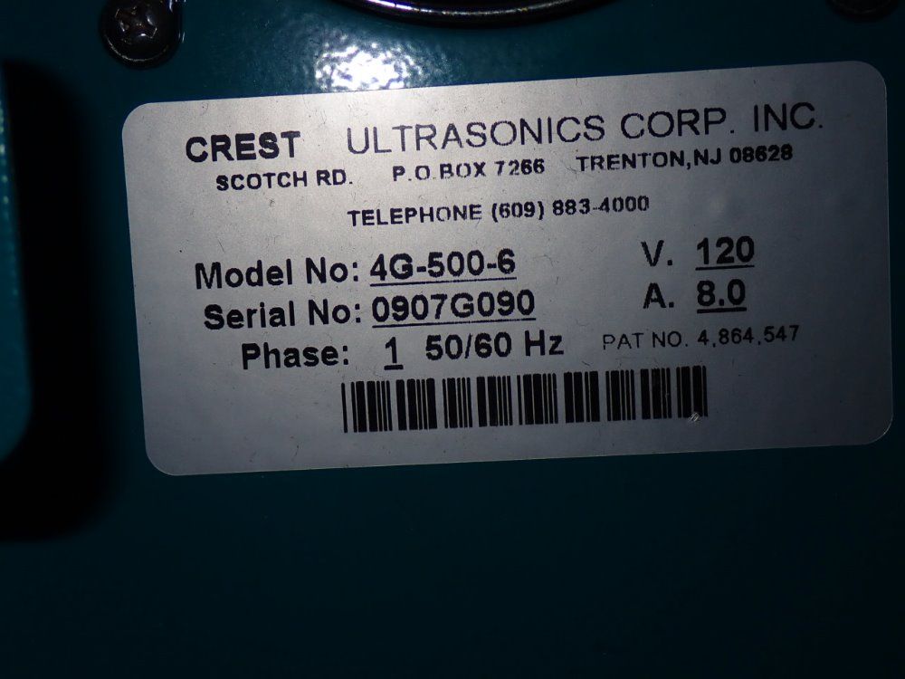 Crest Ultrasonics 22" X 16" X 16" 4nt-1622-12 Ultrasonic Parts Washer - 4nt-1622-12