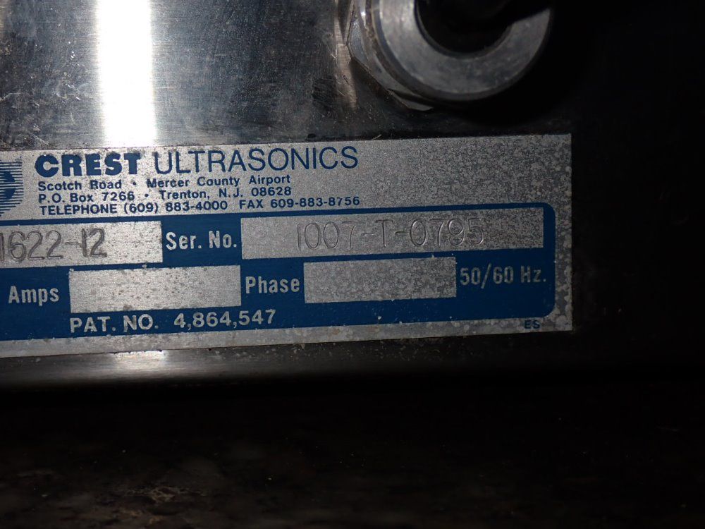 Crest Ultrasonics 22" X 16" X 16" 4nt-1622-12 Ultrasonic Parts Washer - 4nt-1622-12