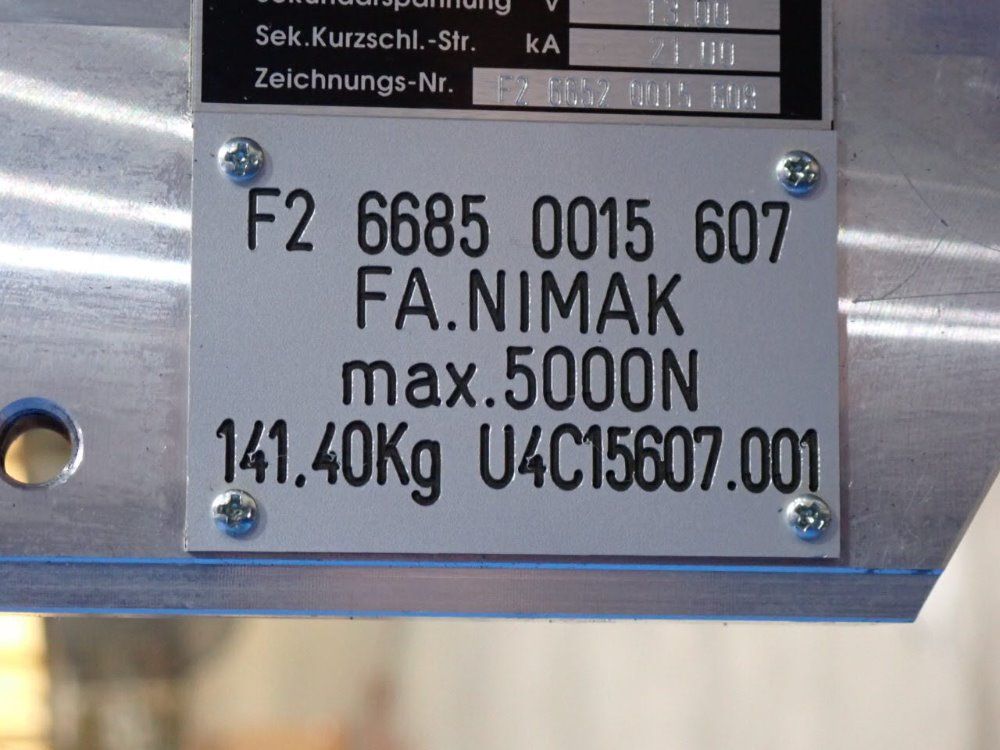Nimak 100 Kva F2 6652 0015 608 Spot Welder - F2 6652 0015 608