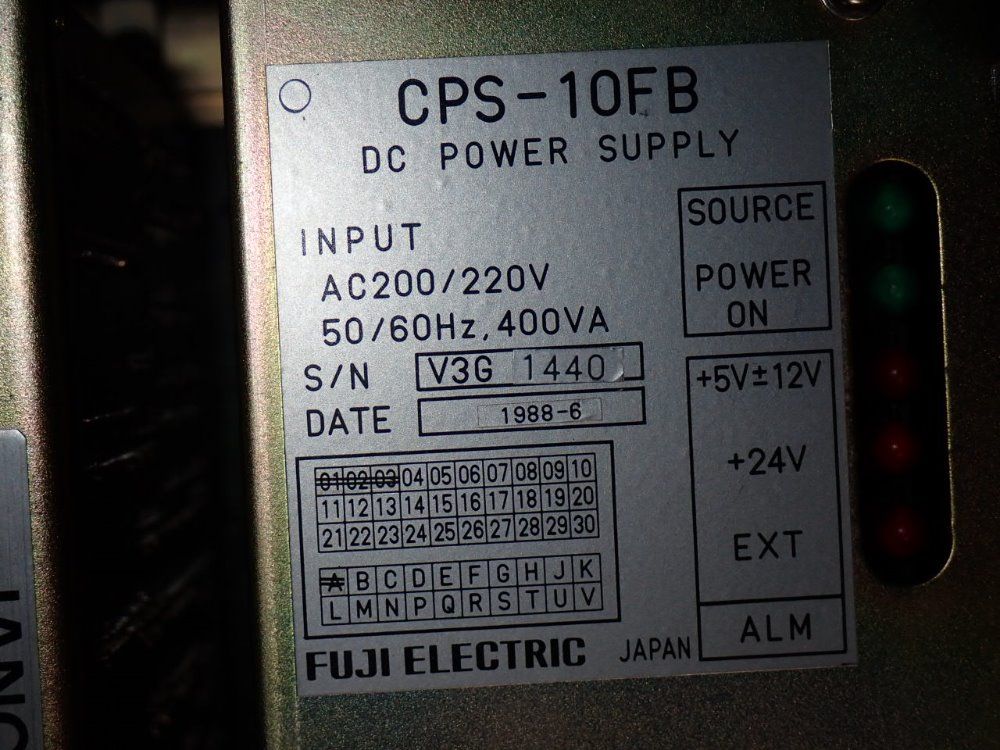 Fuji Electric Dc Power Supply - Csp-10fb