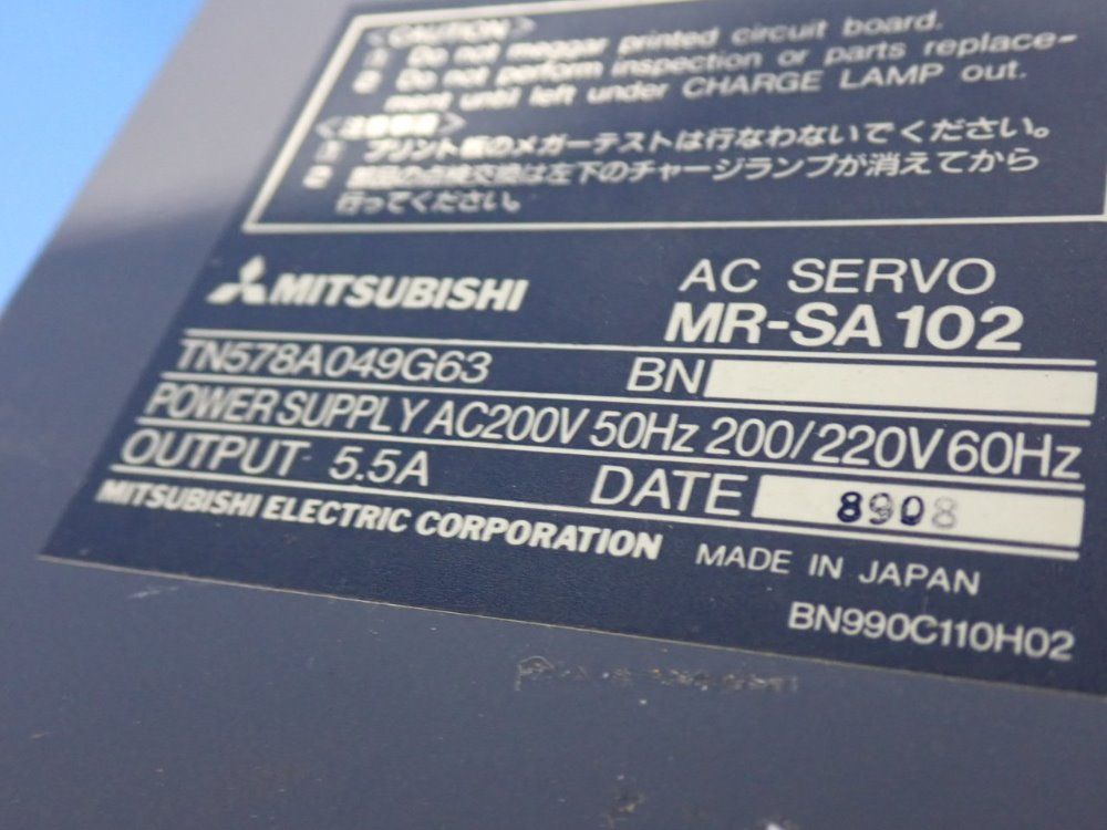 Mitsubishi Mr-sa102 Servo Controller - Mr-sa102