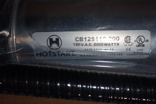 Hot Start Tank Heater W/thermostat