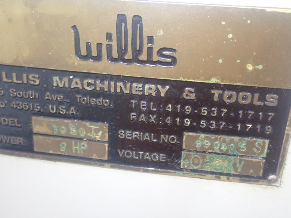 Willis 50" X 10" 1050 Microcut Vertical Mill - 1050 Microcut