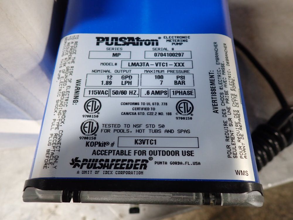 Pulsafeeder Electrical Metering Pump