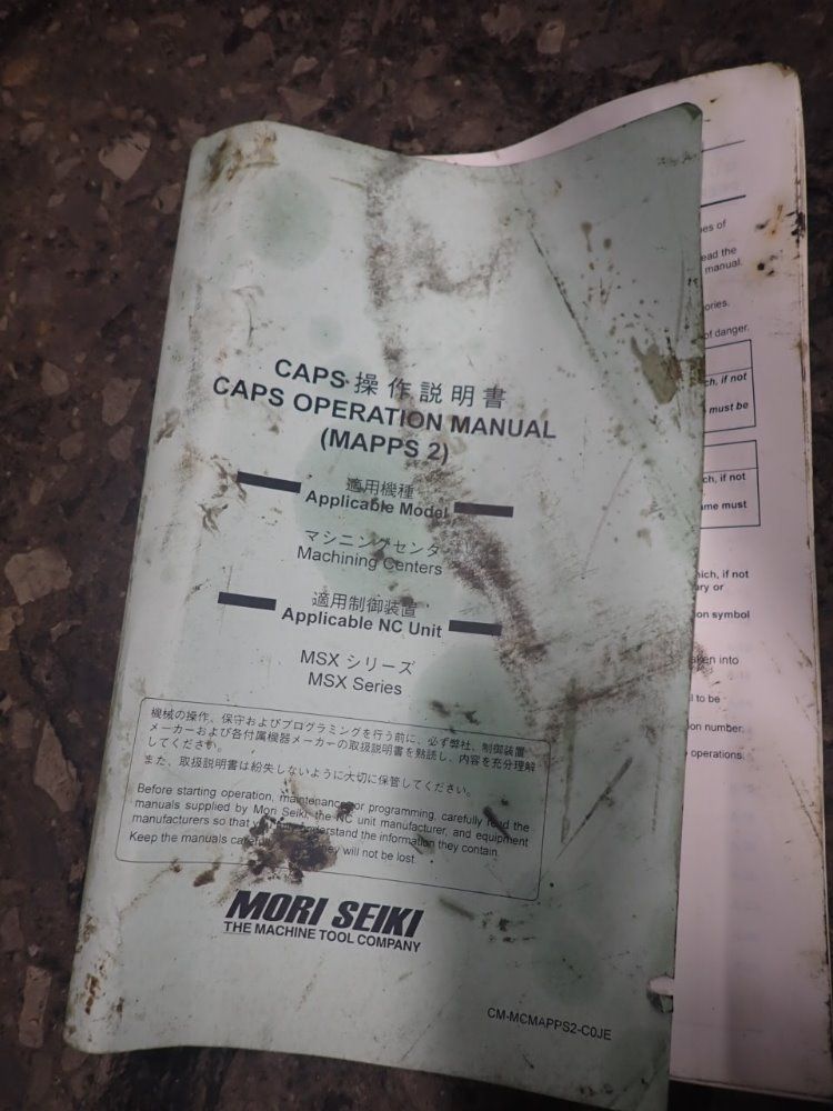 Mori Seiki 43" X 18" Mv-40 Cnc Vmc - Mv-40