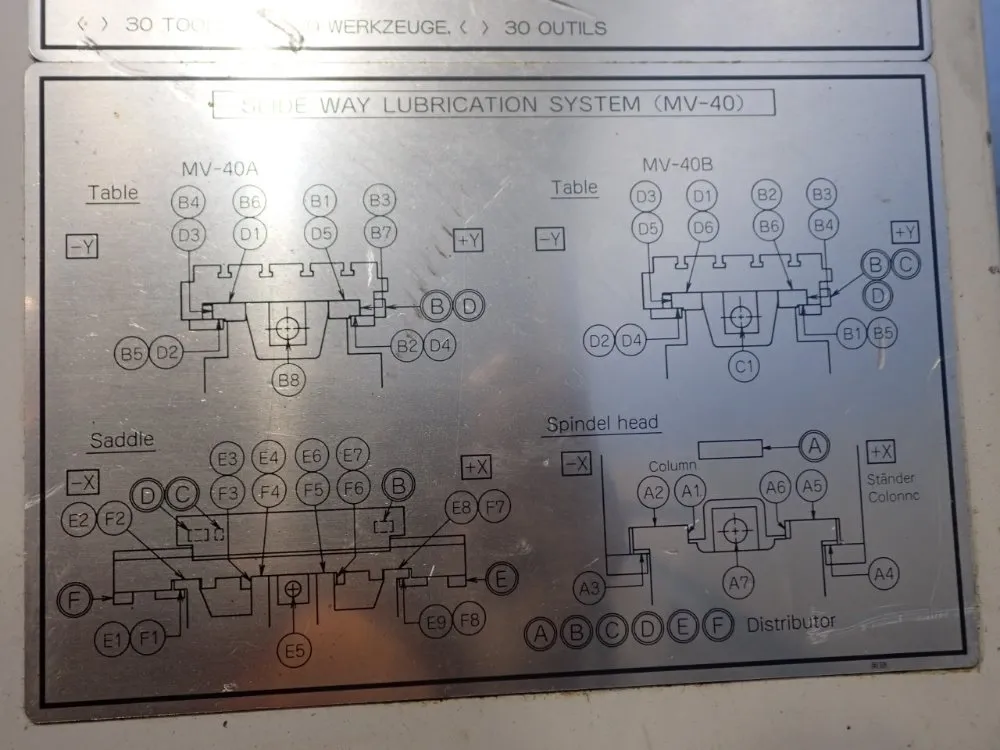 Mori Seiki 43" X 18" Mv-40 Cnc Vmc - Mv-40