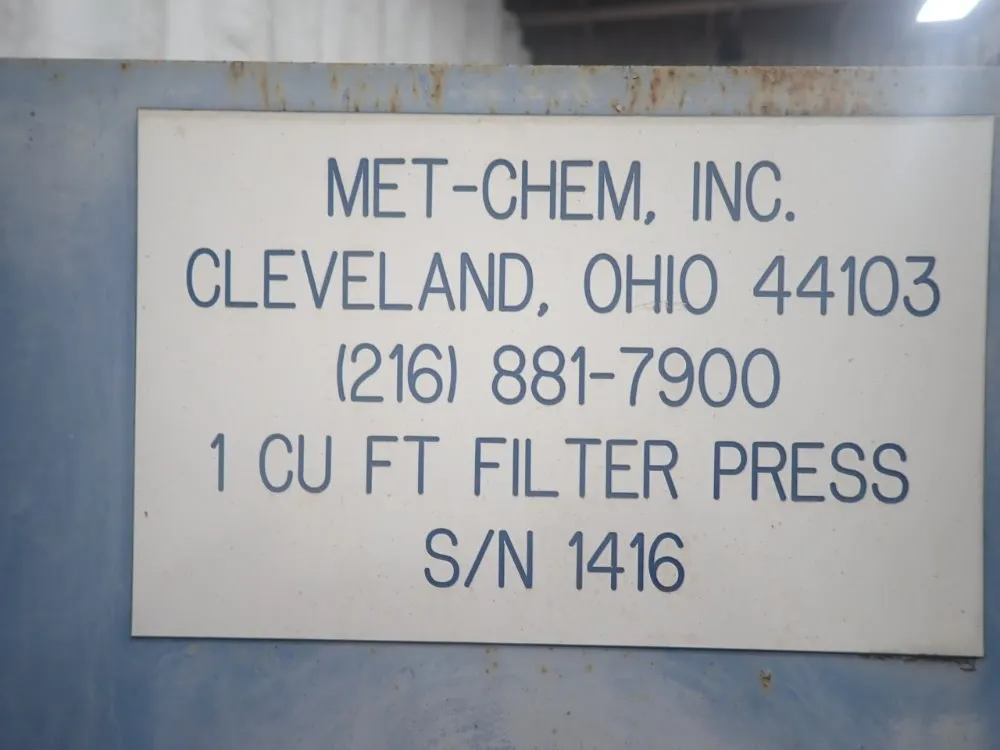 Met-chem Filter Press
