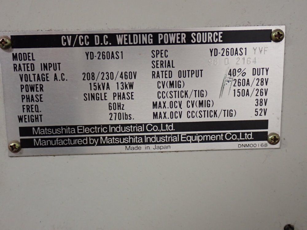 Panasonic/matsushita Electric Welder