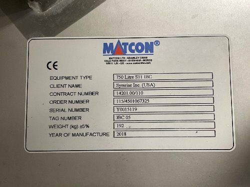Matcon 750 Liter Ibc Tote