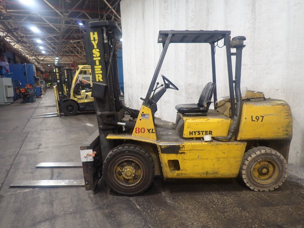 Hyster 7400# H80xl Propane Forklift - H80xl