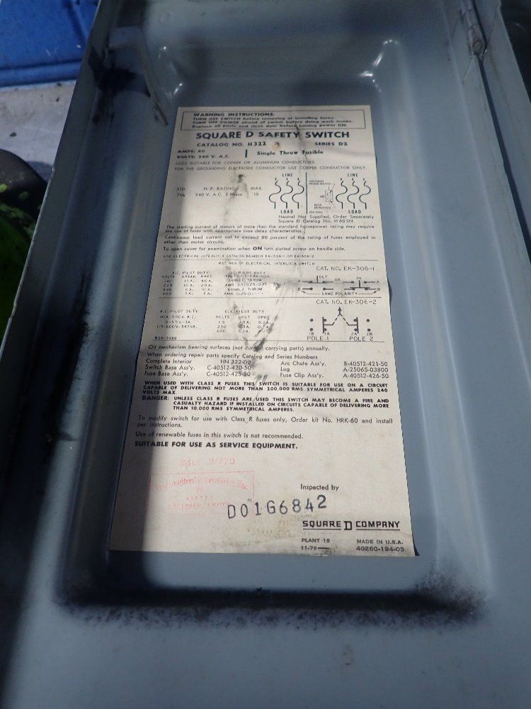 Sqaure-d Fusible Disconnect