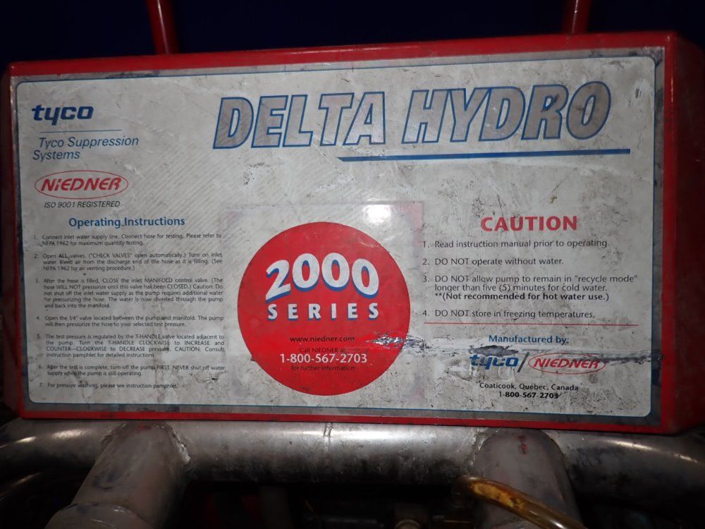 Tyco/niedner Fire Hose Pressure Tester - Deltahyoro/ht-2000ga