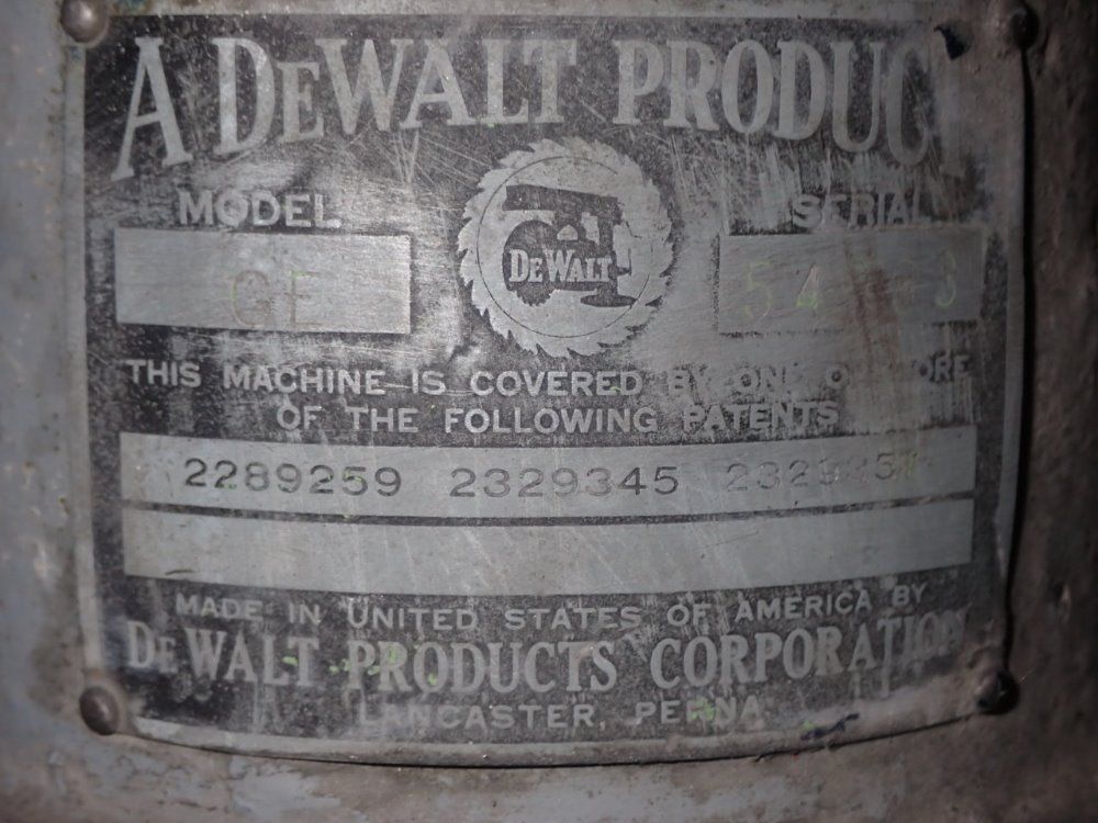 Dewalt Radial Arm Saw