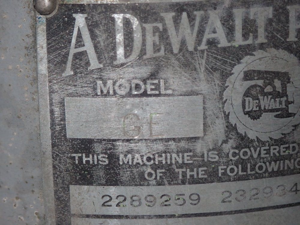 Dewalt Radial Arm Saw