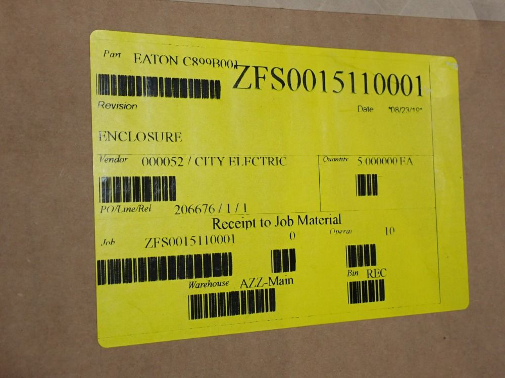Eaton Electric Enclosure - C899b001