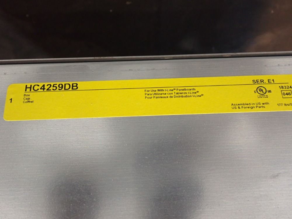General Electric 19x5x43 Electric Enclosure - Hcw59tsd