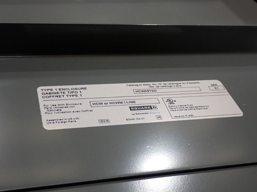 General Electric 19x5x43 Electric Enclosure - Hcw59tsd