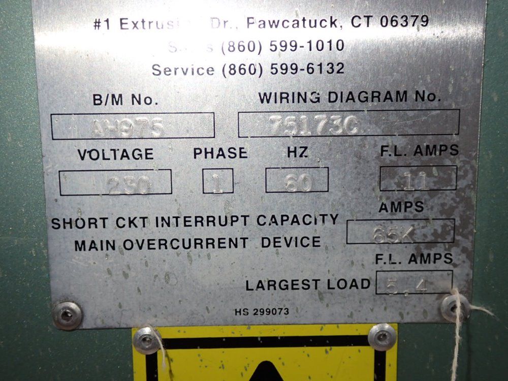 Davis Standard Tubing Puller/cutter