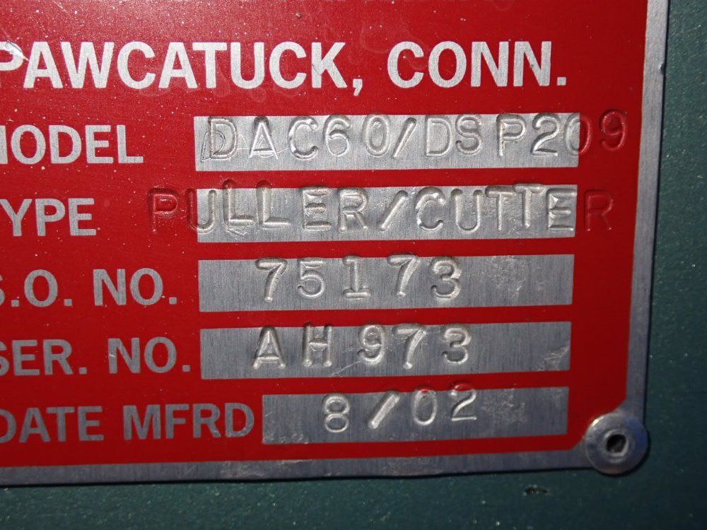 Davis Standard Tubing Puller/cutter