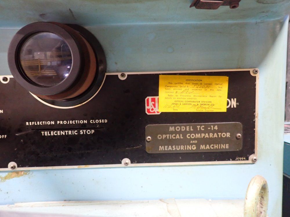Jones And Lamson Optical Comparitor