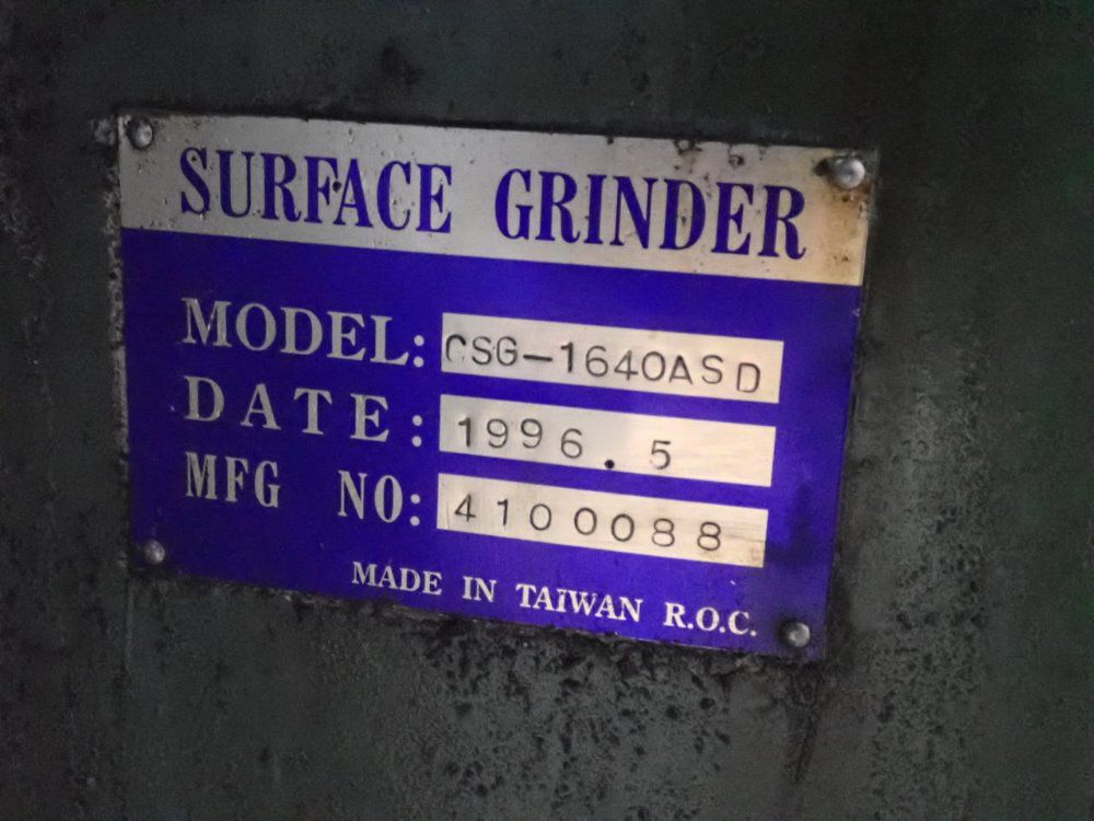 40x16 Surface Grinder - Csg-1640asd