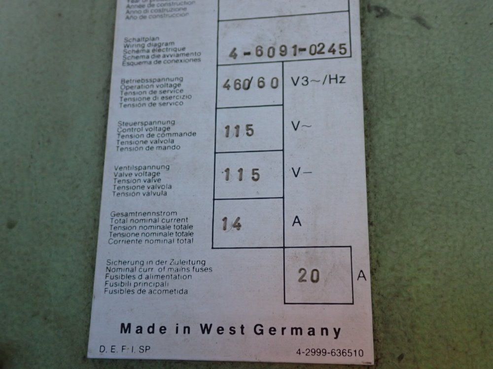 Kaltenbach Automatic Up-cut-saw