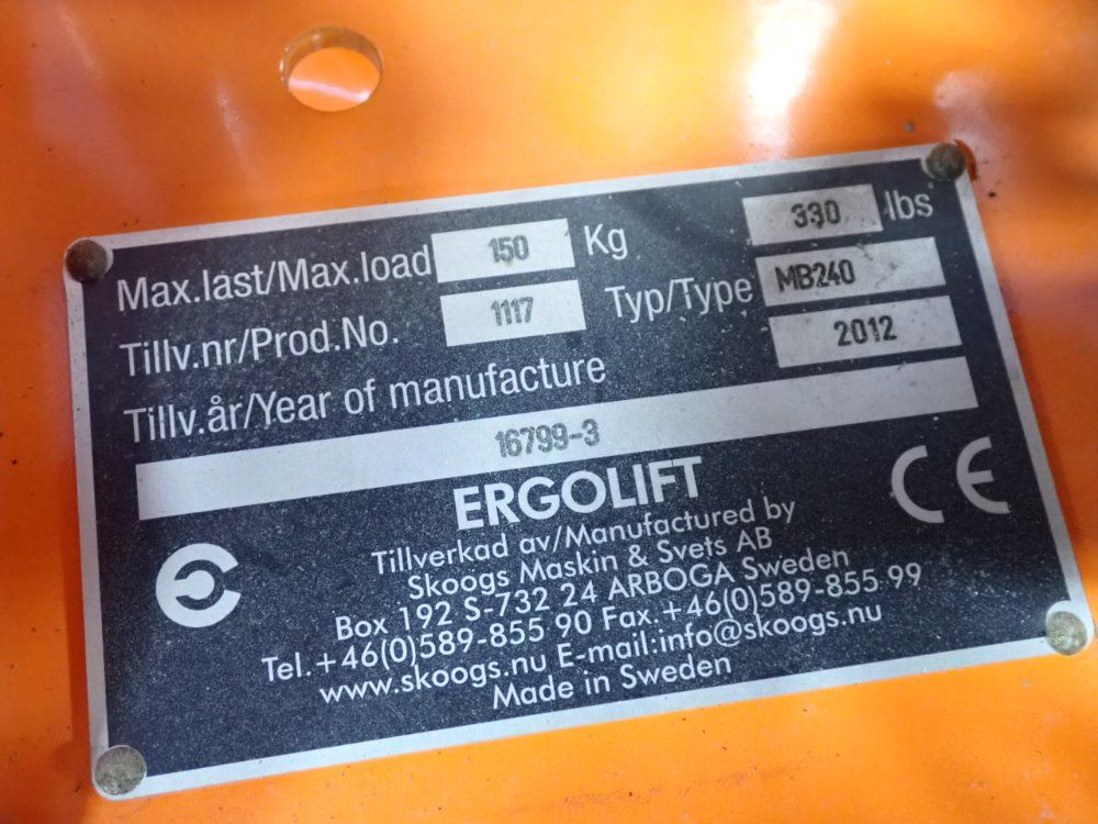 Ergolift Mb240 Manipulator - Mb240
