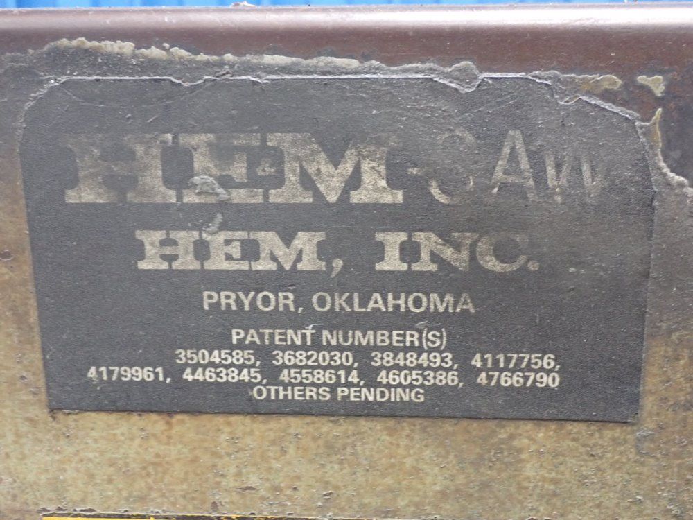 Hem Saw 5hp/14a/42x8 M2 Welded-edge Bandsaw - H115a