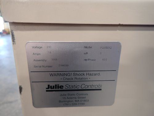 Julie Static Control 3 Webvac Dust Collector - Vqm5012