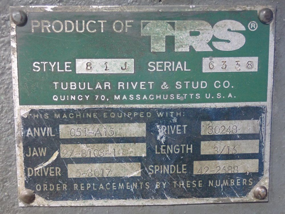 Tubular Rivet Stud Riveter