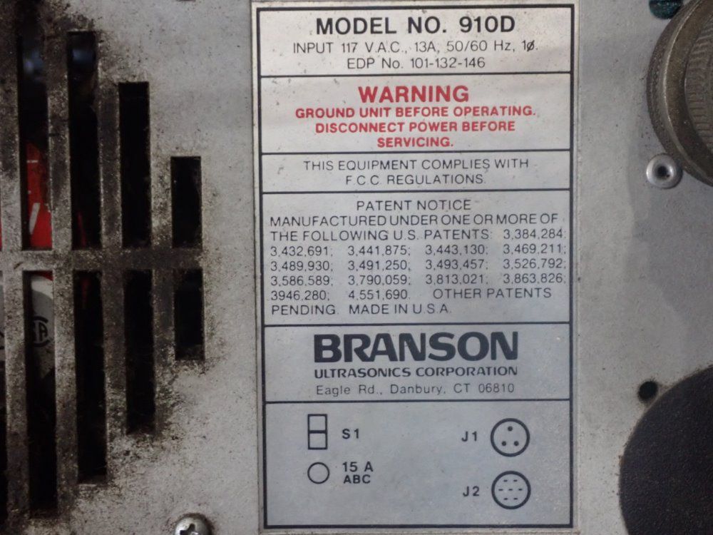Branson 950a Ultrasonic Weld Station - 900 Series