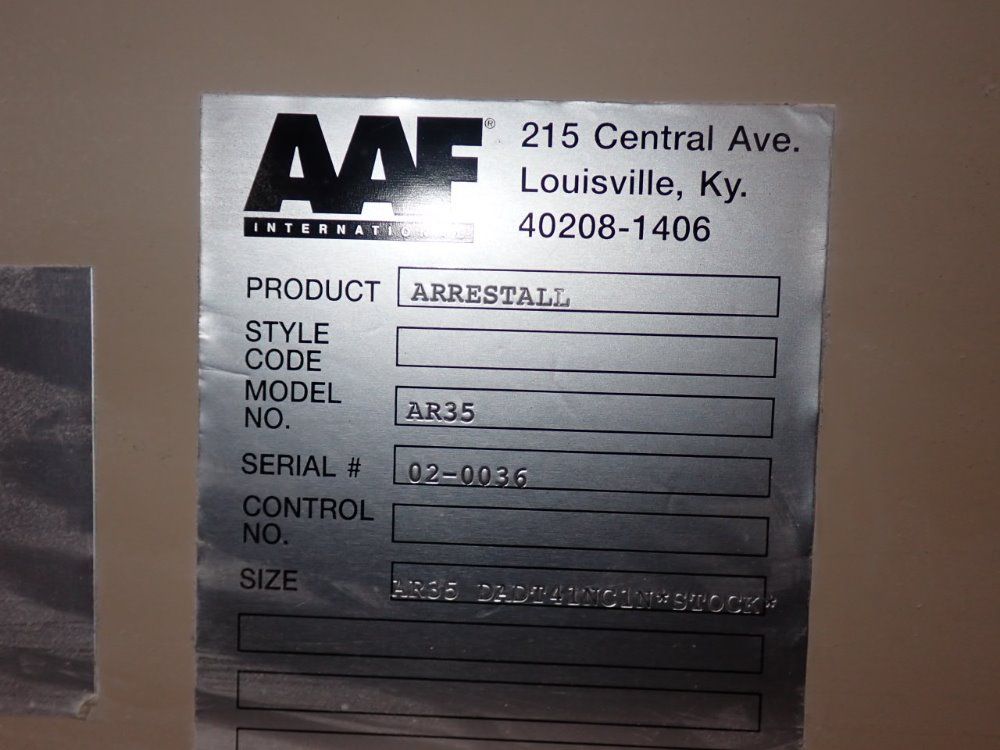 Aaf/american Air Filter 3 Hp Aresto Ii Ar35 Dust Collector - Aresto Ii Ar35