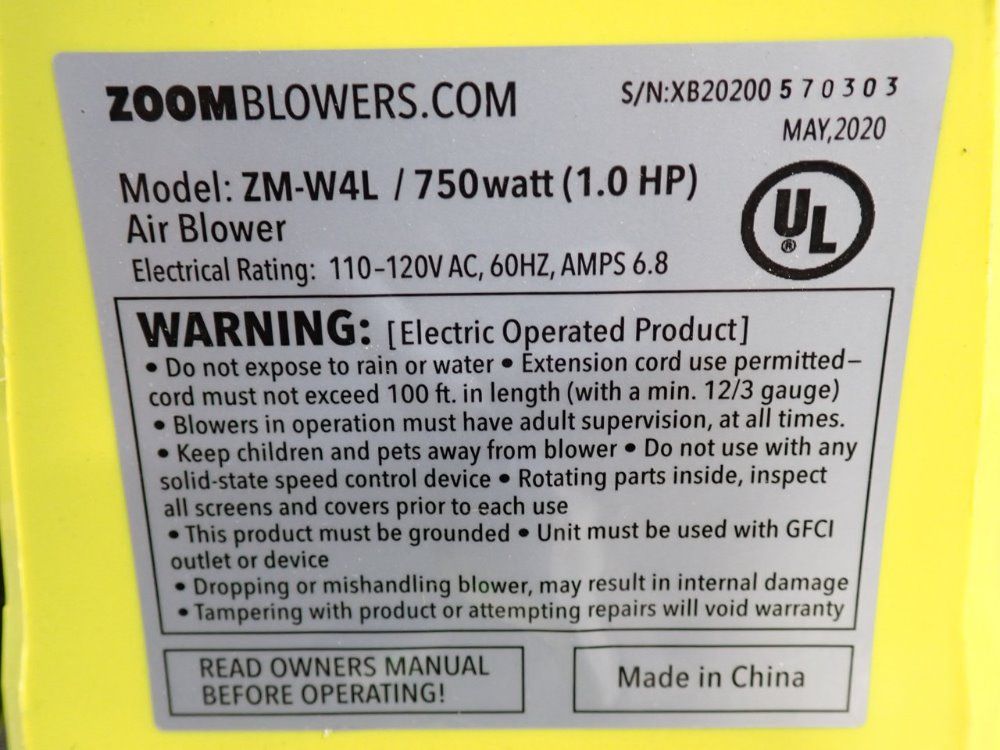 Zoom Blowers Blower