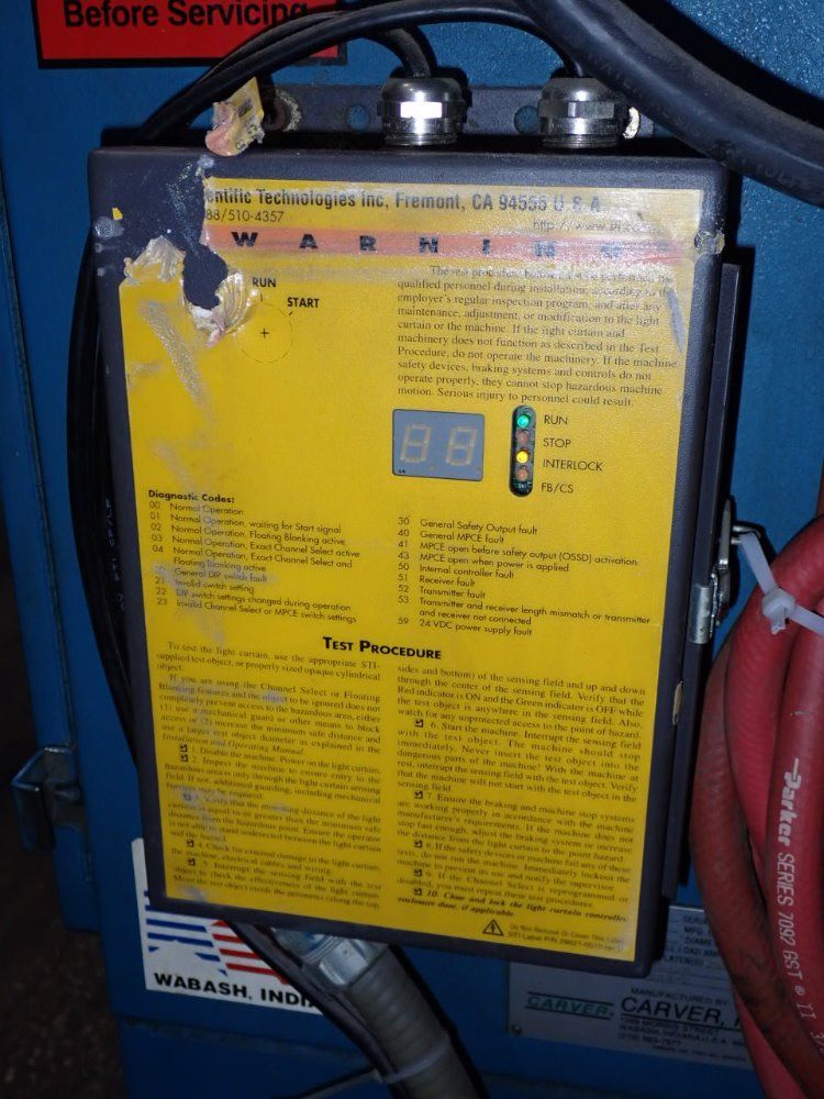 Carver 4 Post Platen Press