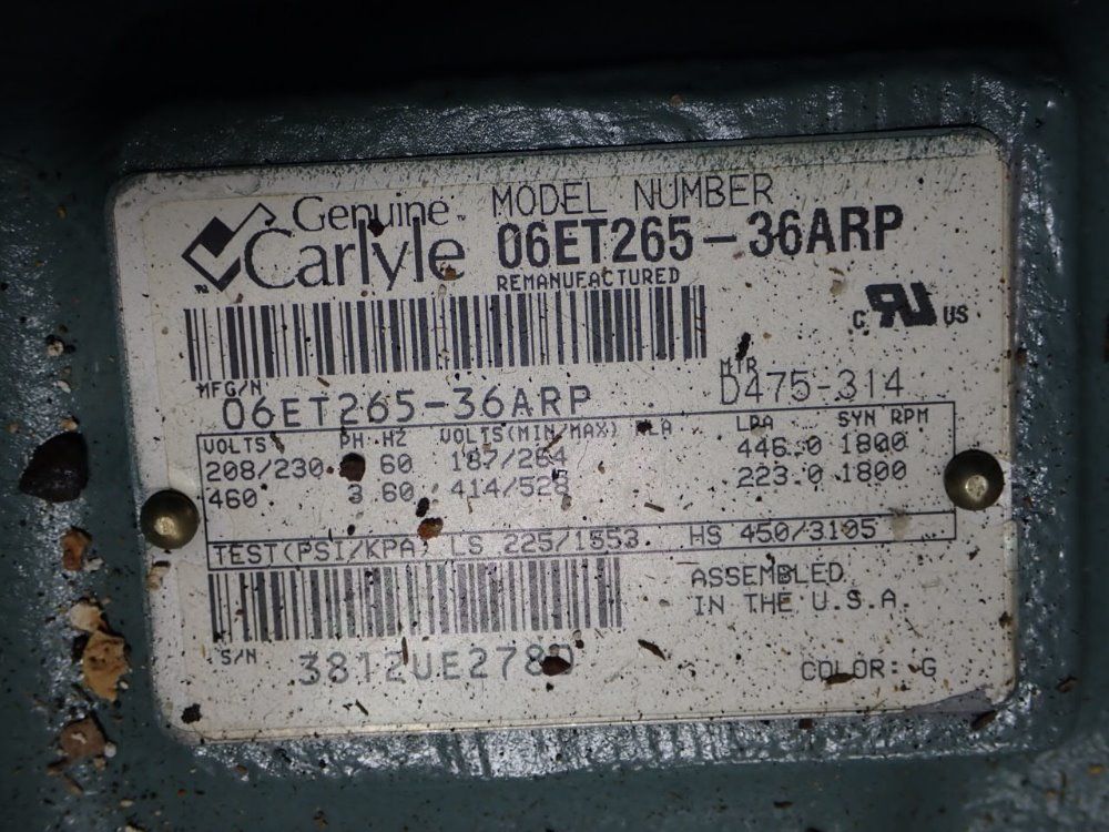 Genuine Carlyle Compressor