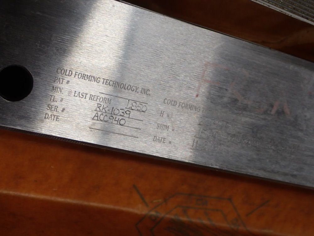 Cold Forming Technology Spline Rolling Tooling