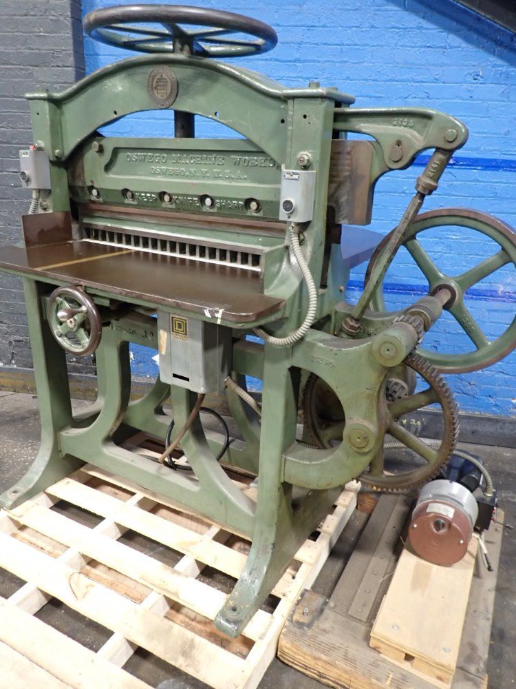 Oswego Machine Works Paper Cutter