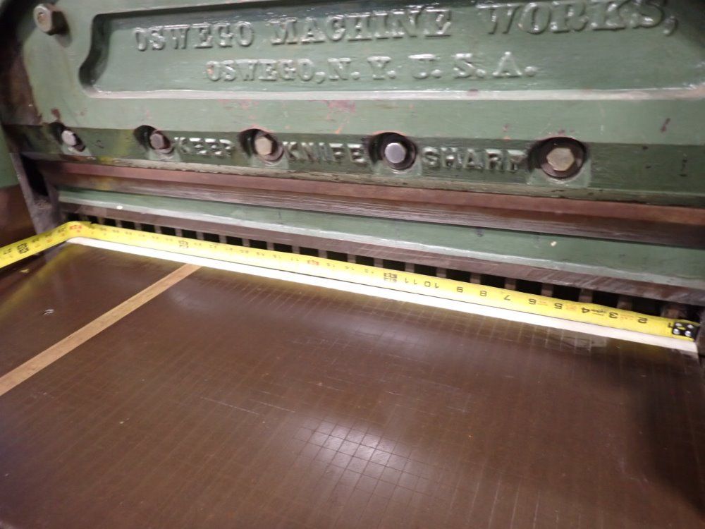Oswego Machine Works Paper Cutter