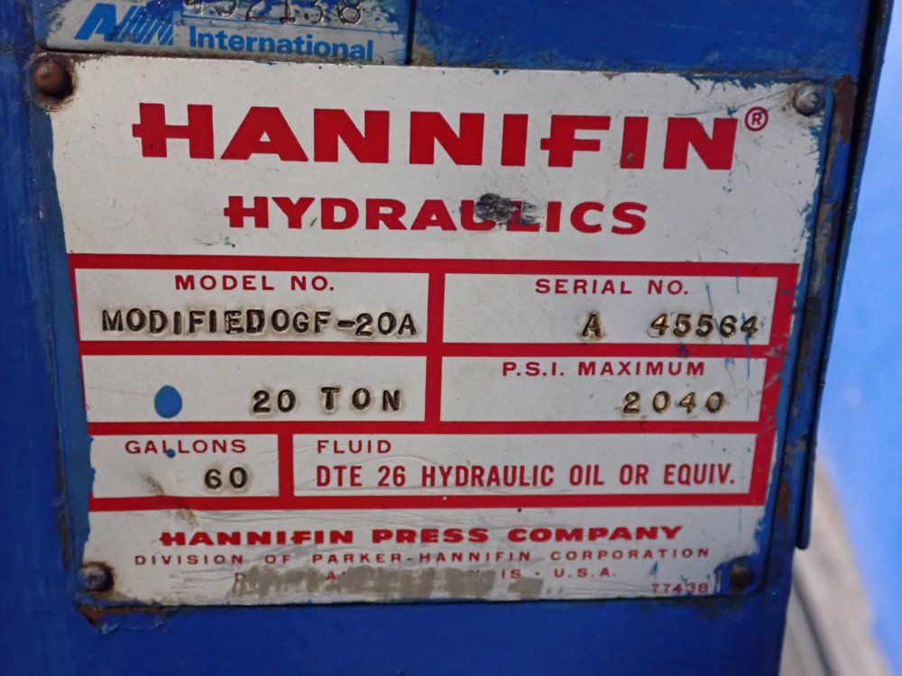 Hannifin Hydraulic Press