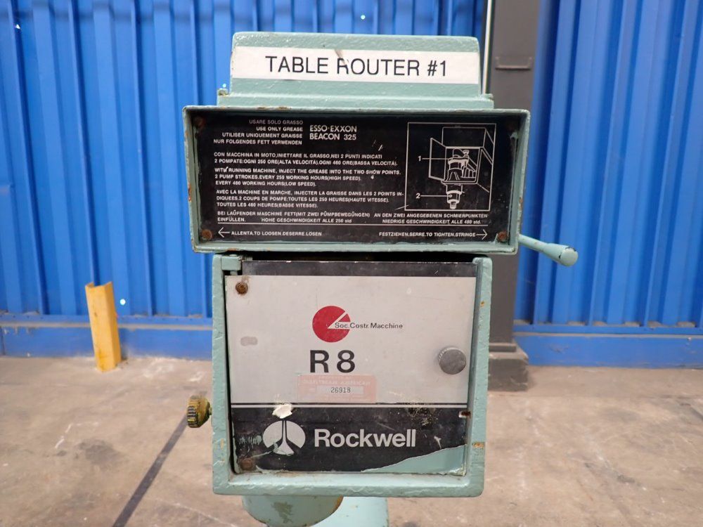 Rockwell International/scm 30a/20hp/75c/14x8 Table Router - R.8