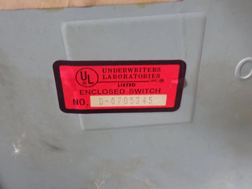 Federal Pacific Electric Fusible Disconnect