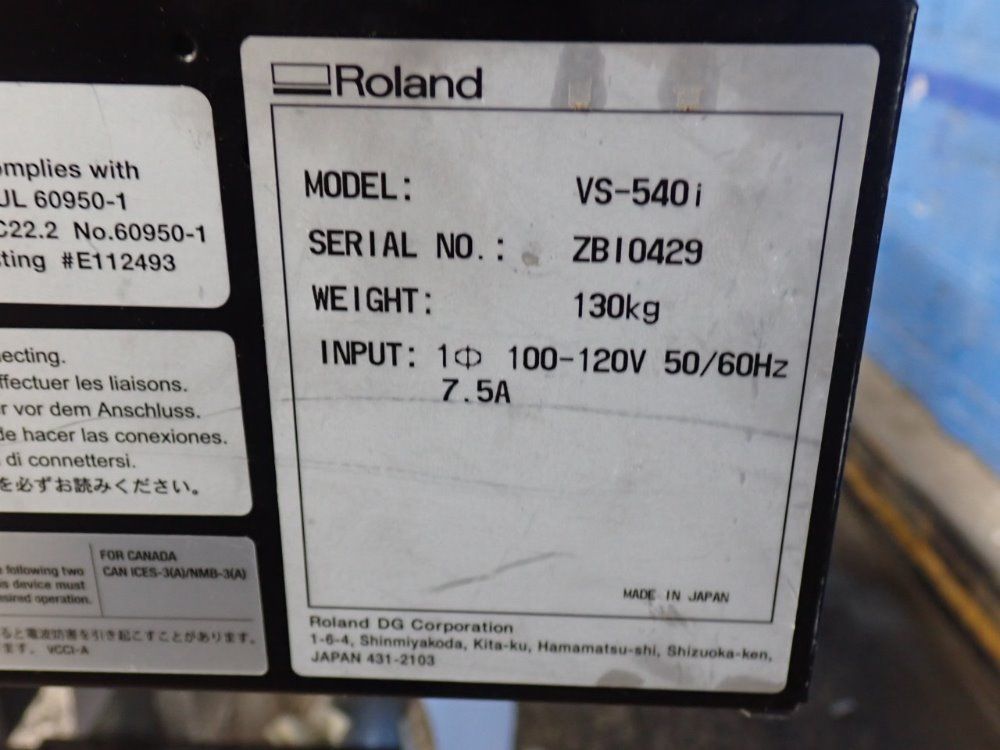 Roland Versa Camm/vs-540i Printer - Versa Camm/vs-540i