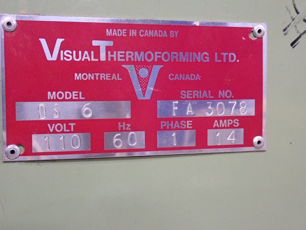 Visual Thermoforming Ltd 12" X 10" Blister Pack Machine