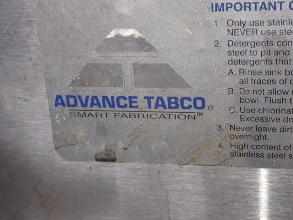 Advance Tabco S/s Sink