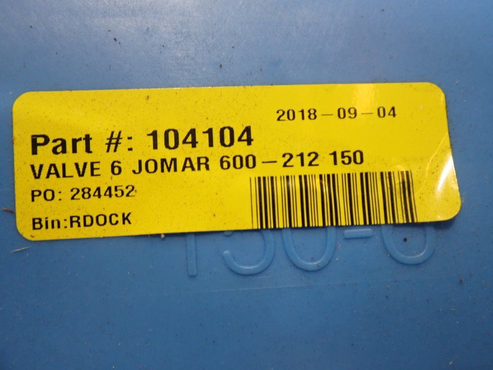 Jomar 11"w 6" Valves - 104104